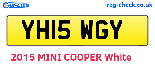YH15WGY are the vehicle registration plates.