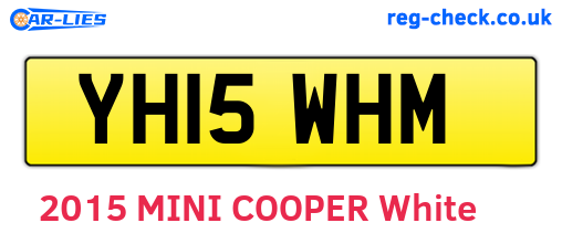 YH15WHM are the vehicle registration plates.