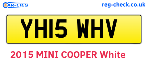 YH15WHV are the vehicle registration plates.