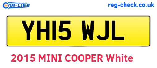YH15WJL are the vehicle registration plates.