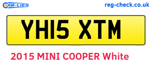 YH15XTM are the vehicle registration plates.