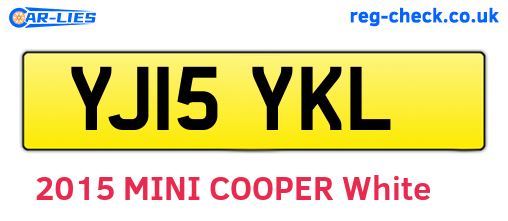 YJ15YKL are the vehicle registration plates.