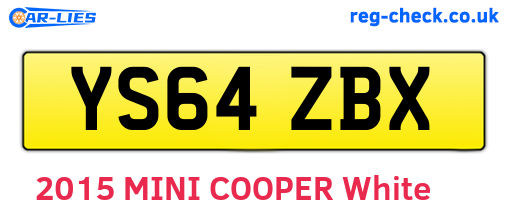 YS64ZBX are the vehicle registration plates.