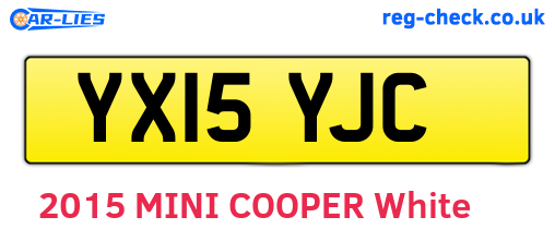 YX15YJC are the vehicle registration plates.