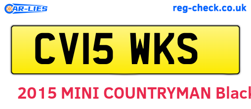 CV15WKS are the vehicle registration plates.