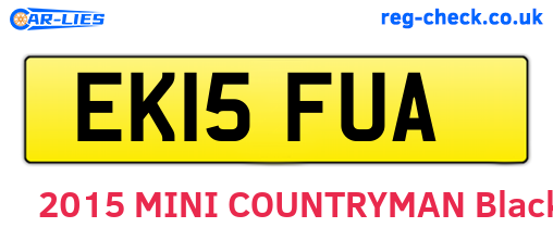 EK15FUA are the vehicle registration plates.