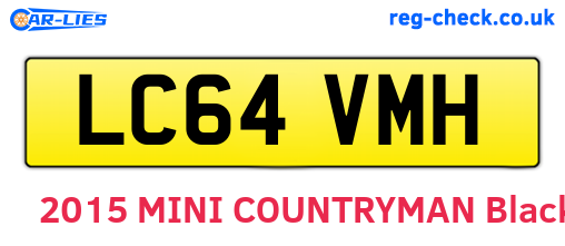 LC64VMH are the vehicle registration plates.