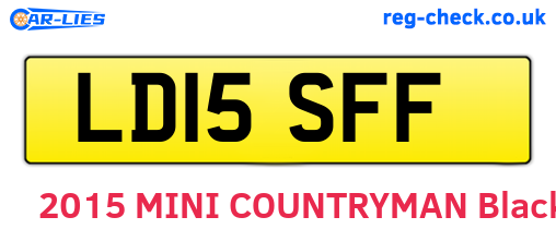 LD15SFF are the vehicle registration plates.