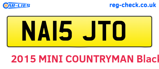 NA15JTO are the vehicle registration plates.