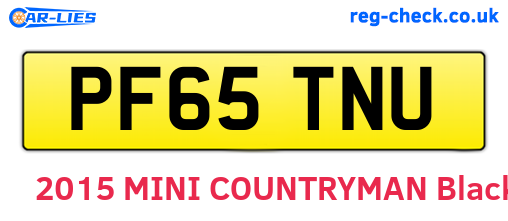 PF65TNU are the vehicle registration plates.