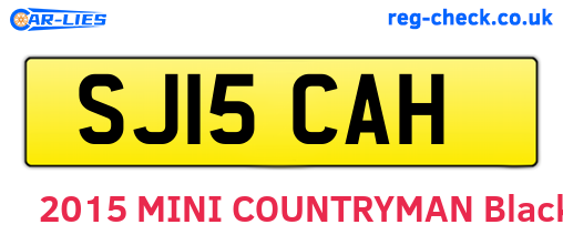 SJ15CAH are the vehicle registration plates.