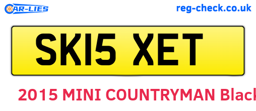 SK15XET are the vehicle registration plates.