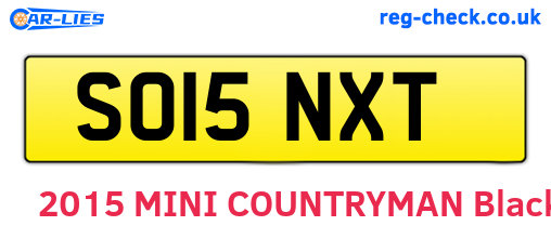 SO15NXT are the vehicle registration plates.