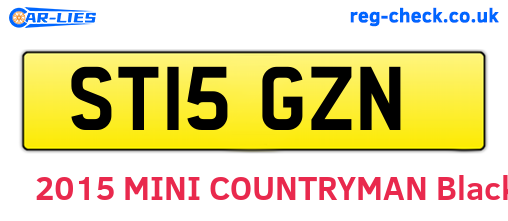 ST15GZN are the vehicle registration plates.