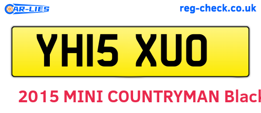YH15XUO are the vehicle registration plates.