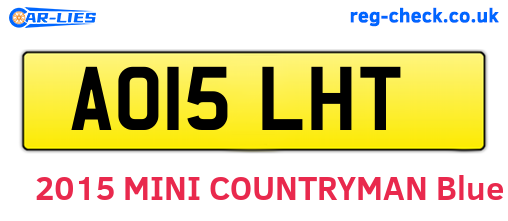 AO15LHT are the vehicle registration plates.