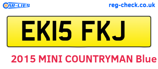 EK15FKJ are the vehicle registration plates.