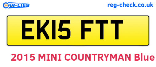 EK15FTT are the vehicle registration plates.