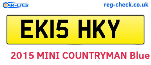 EK15HKY are the vehicle registration plates.