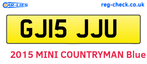 GJ15JJU are the vehicle registration plates.