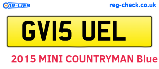 GV15UEL are the vehicle registration plates.