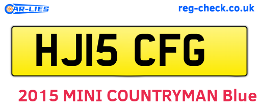 HJ15CFG are the vehicle registration plates.