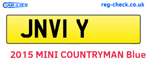 JNV1Y are the vehicle registration plates.