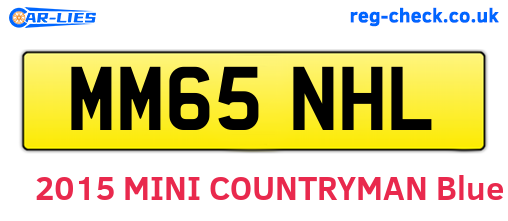 MM65NHL are the vehicle registration plates.