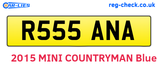 R555ANA are the vehicle registration plates.