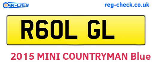 R60LGL are the vehicle registration plates.