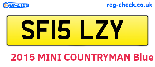 SF15LZY are the vehicle registration plates.