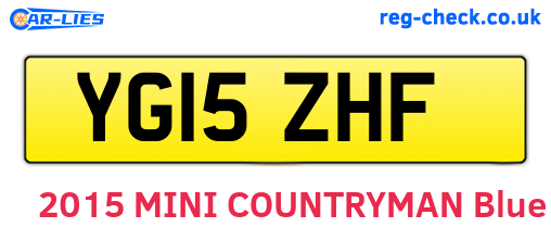 YG15ZHF are the vehicle registration plates.
