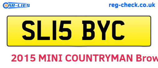 SL15BYC are the vehicle registration plates.