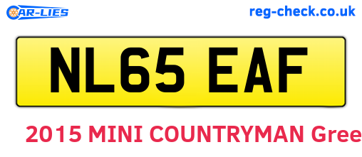 NL65EAF are the vehicle registration plates.