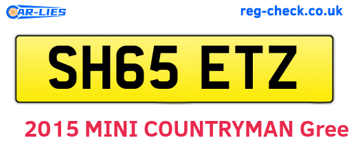 SH65ETZ are the vehicle registration plates.