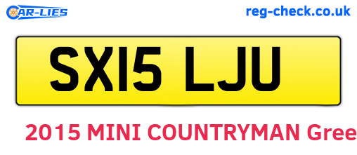 SX15LJU are the vehicle registration plates.