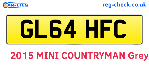 GL64HFC are the vehicle registration plates.