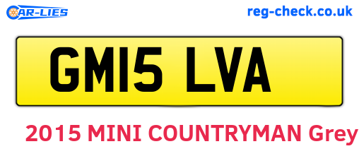 GM15LVA are the vehicle registration plates.