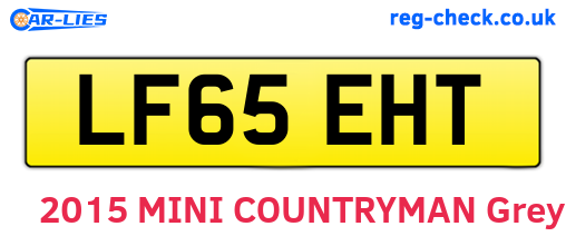 LF65EHT are the vehicle registration plates.
