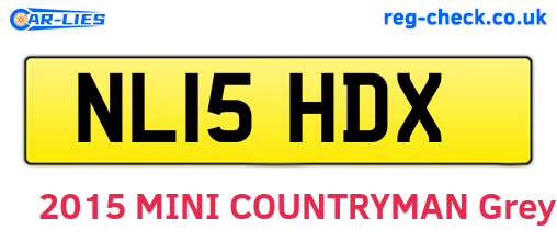 NL15HDX are the vehicle registration plates.