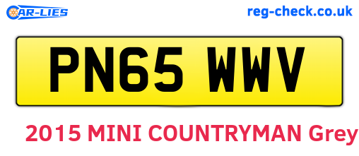 PN65WWV are the vehicle registration plates.