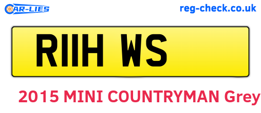 R11HWS are the vehicle registration plates.