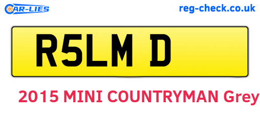 R5LMD are the vehicle registration plates.
