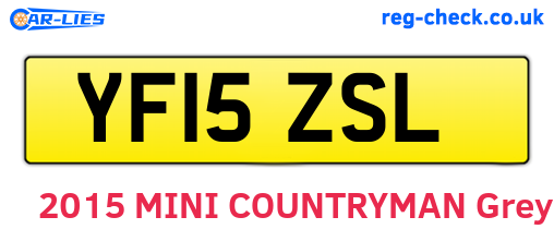 YF15ZSL are the vehicle registration plates.