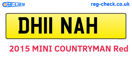 DH11NAH are the vehicle registration plates.