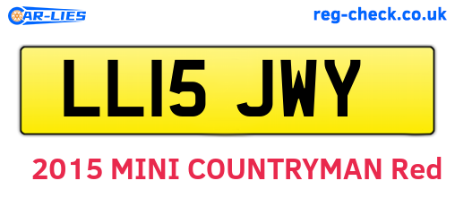 LL15JWY are the vehicle registration plates.