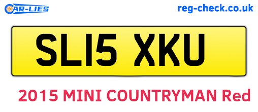 SL15XKU are the vehicle registration plates.