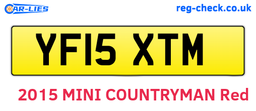 YF15XTM are the vehicle registration plates.