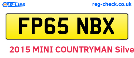 FP65NBX are the vehicle registration plates.