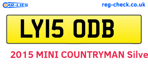 LY15ODB are the vehicle registration plates.